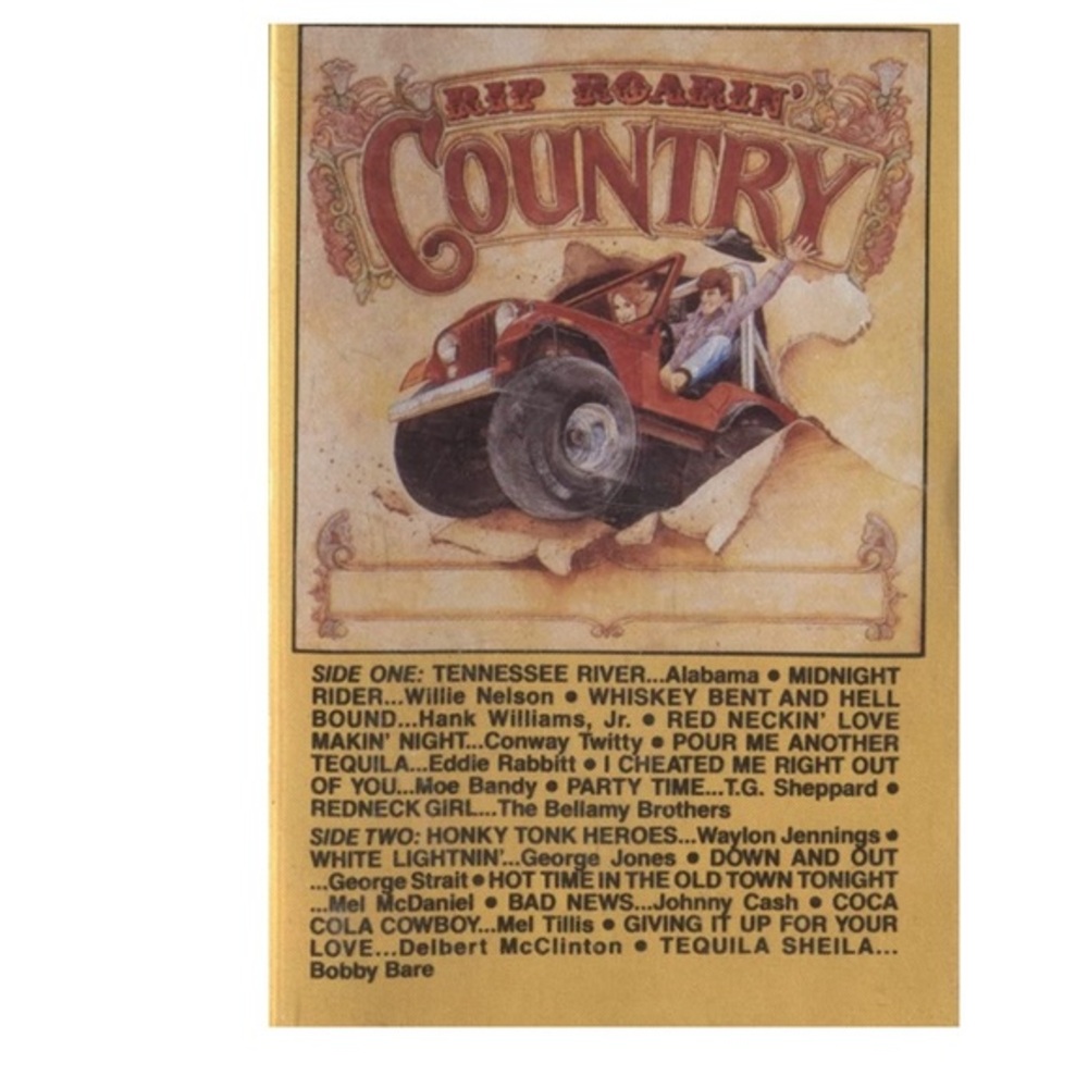 Rip Roarin' Country Cassette - Various Artists 1983 K-tel.